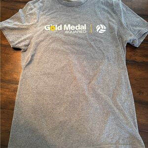 Gold Medal Squared Gray T-Shirt Volleyball- Size M